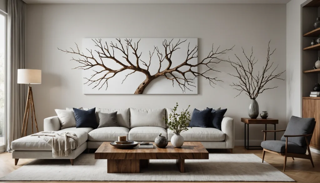 branche bois decoration interieur