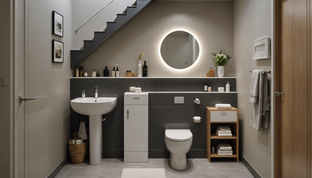 wc sous escalier
