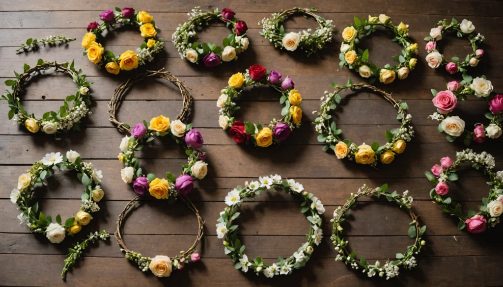 couronne de fleurs pour mariage