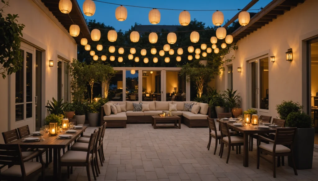 lanternes pour la terrasse