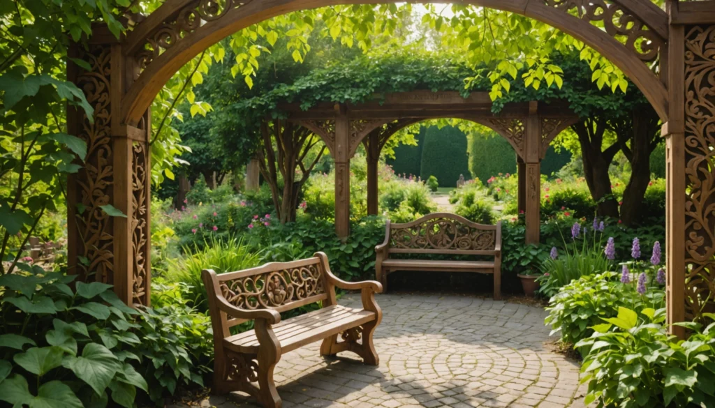 idées de décoration en bois pour le jardin
